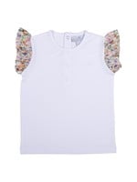 Natini Natini Girl t-shirt aurelie white flower details - 2395 11496 0299