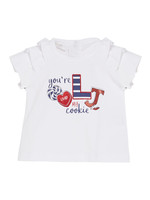 Liu Jo Liu Jo Babygirl t-shirt white/red/blue - KA2075J5003