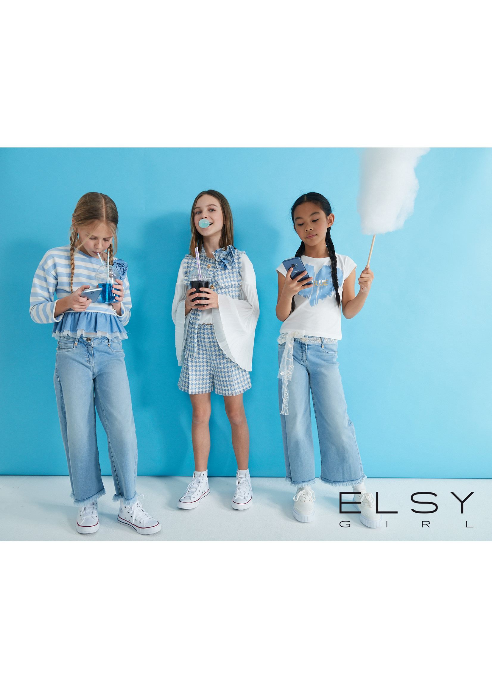 Elsy Elsy sweater lightblue - paradise 4901