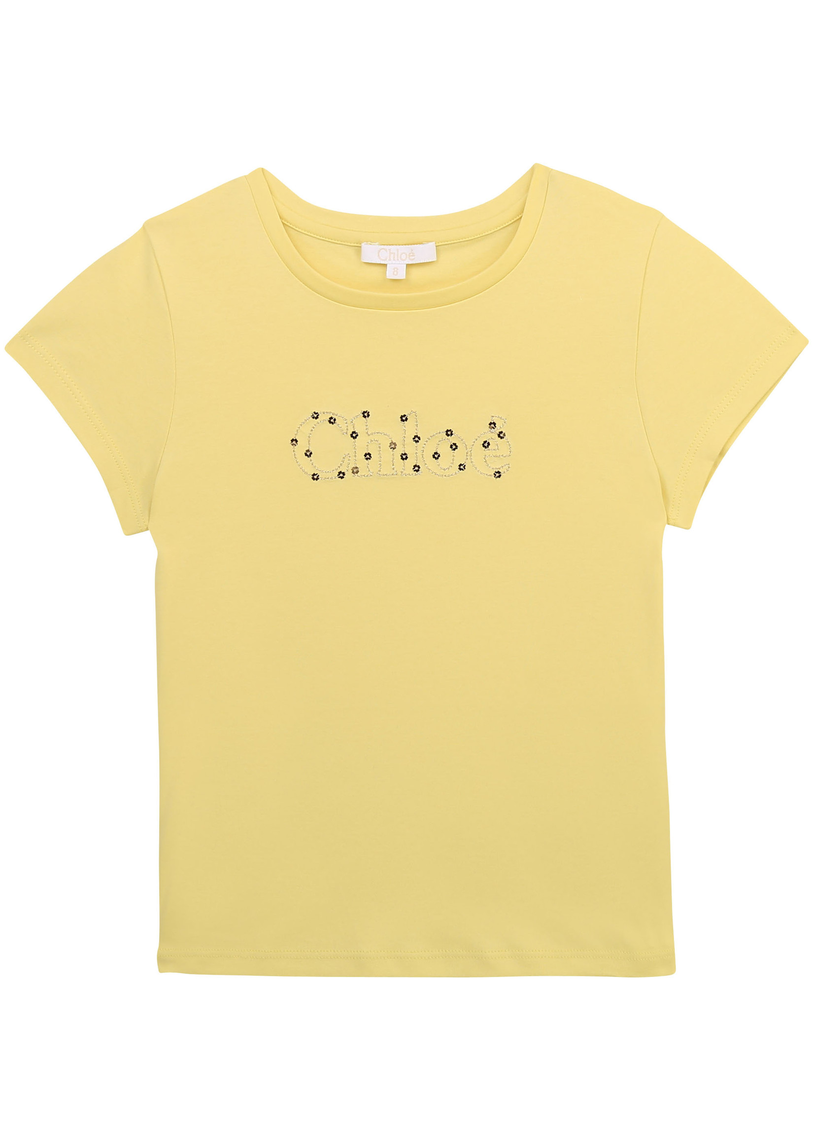 Chloé Chloé T-shirt lime - C15B87