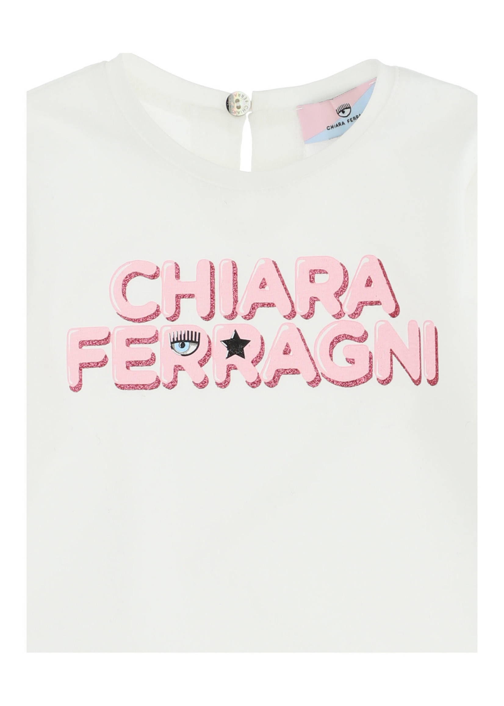 Chiara Ferragni by Monnalisa CF by MONNALISA tshirt offwhite logo - 538603