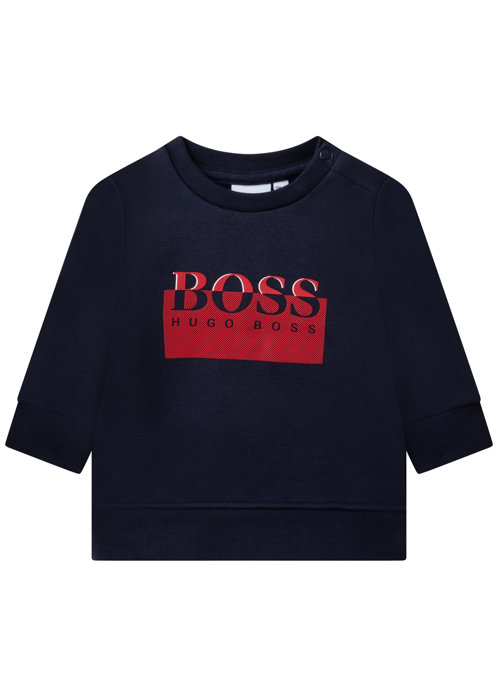 BOSS BOSS baby sweater navyblue/red logo - J05893