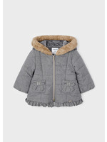 Mayoral Mayoral Babygirl coat grey bow - 2437