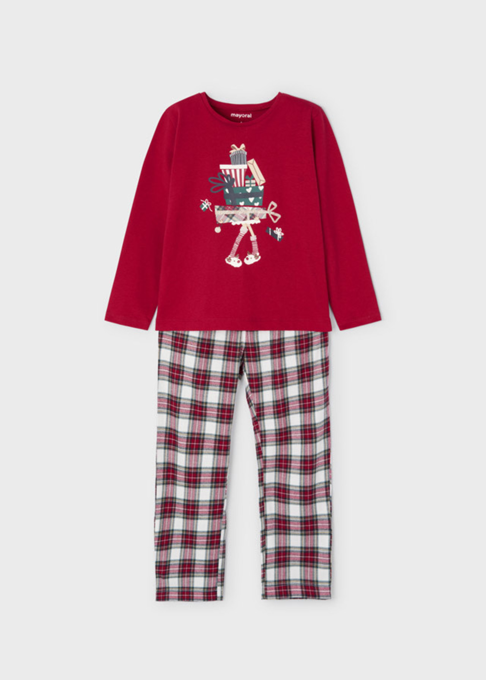 Mayoral Mayoral Girl christmas pyjamas red print gifts - 4759