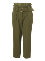 KOCCA KOCCA high waist classic trousers olive green - FEFAY