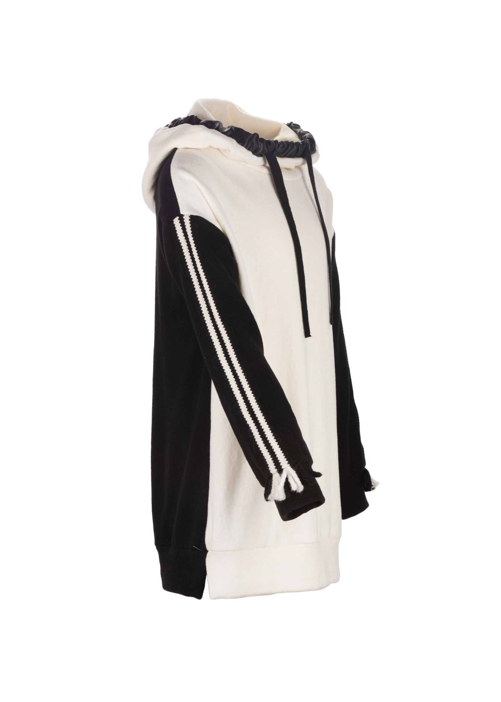 Elsy Elsy sweaterdress black/offwhite - 4907 rachele