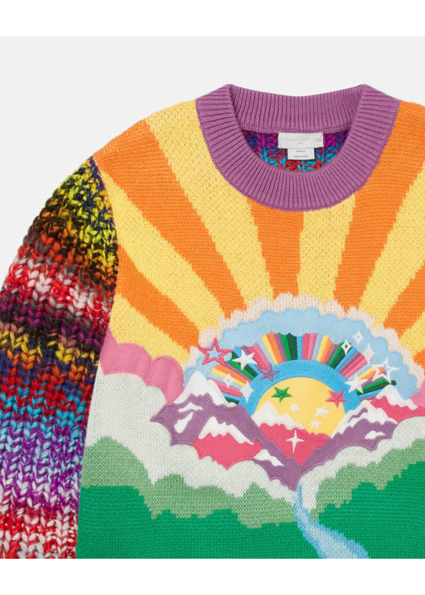 Stella McCartney Stella McCartney Girl knit jumper multicolors - 8R9A60