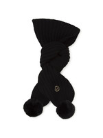 Michael Kors Michael Kors scarf black pompon - R10119