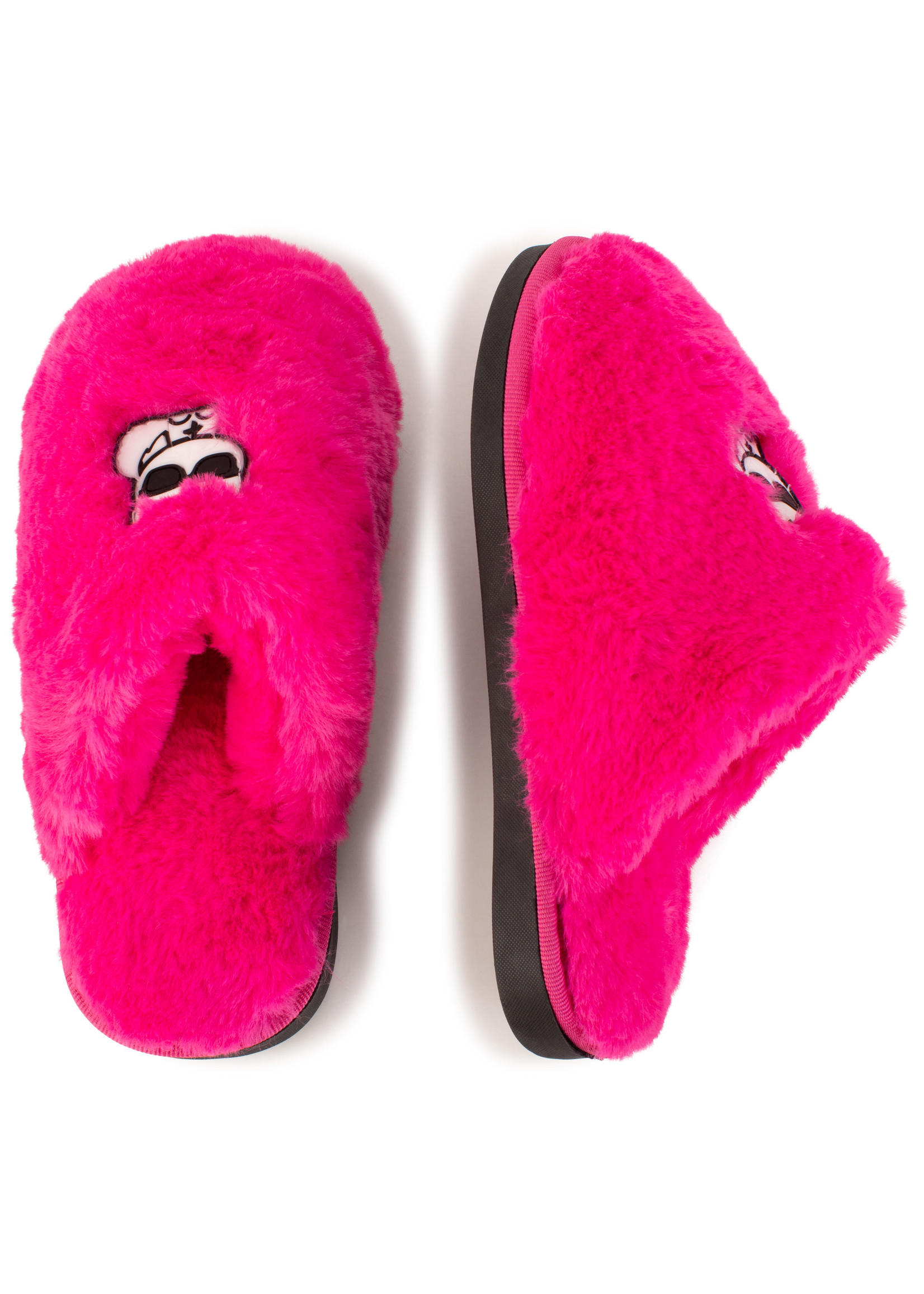 Karl Lagerfeld Kids Karl Lagerfeld Girl fluffy slippers fushia - Z19088