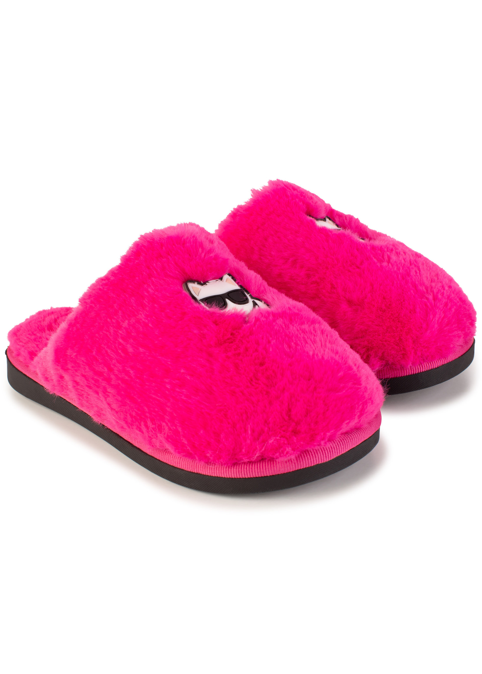 Karl Lagerfeld Kids Karl Lagerfeld Girl fluffy slippers fushia - Z19088