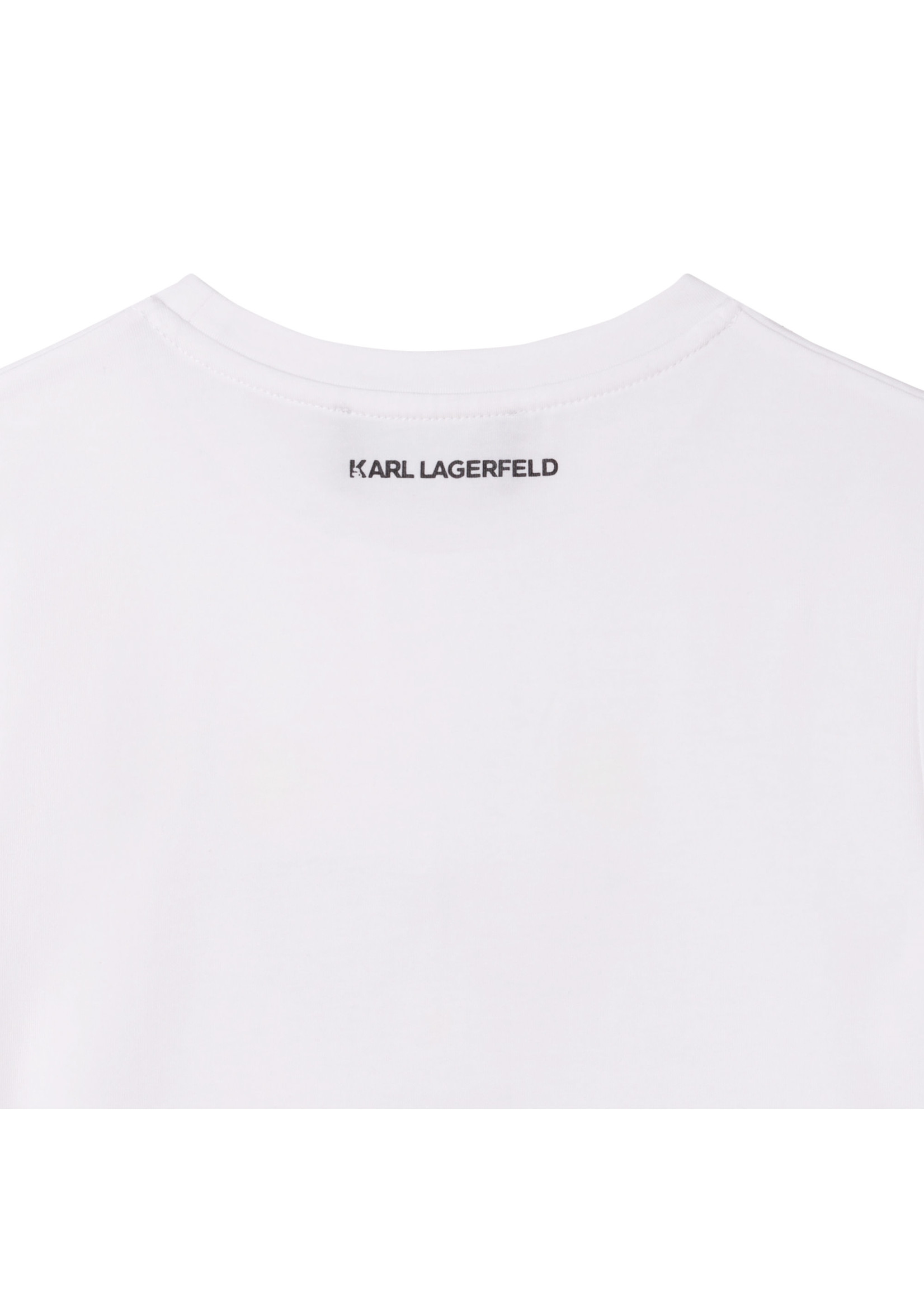 Karl Lagerfeld Kids Karl Lagerfeld t-shirt white 'choupette' atomic green - Z15383