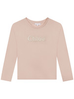 Chloé Chloé Girl t-shirt LS soft rose - C15D83