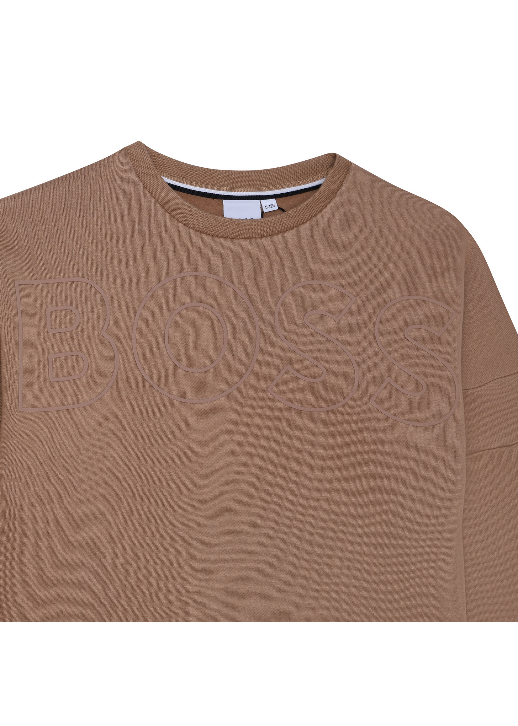 BOSS BOSS Boy crewneck sweater beige - J25M65