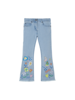 Stella McCartney Stella McCartney flared jeans with prints - TS6A20