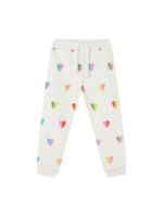 Stella McCartney Stella McCartney jogging trousers white/colored hearts - TS6C90