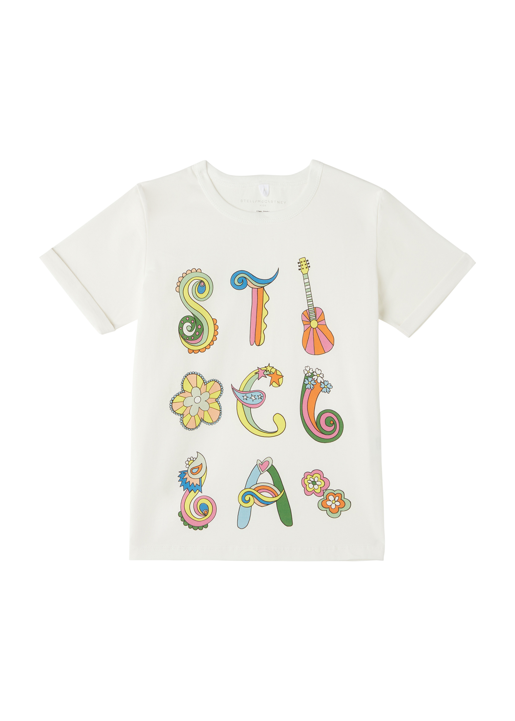 Stella McCartney Stella McCartney t-shirt offwhite 'stella' - TS8A31