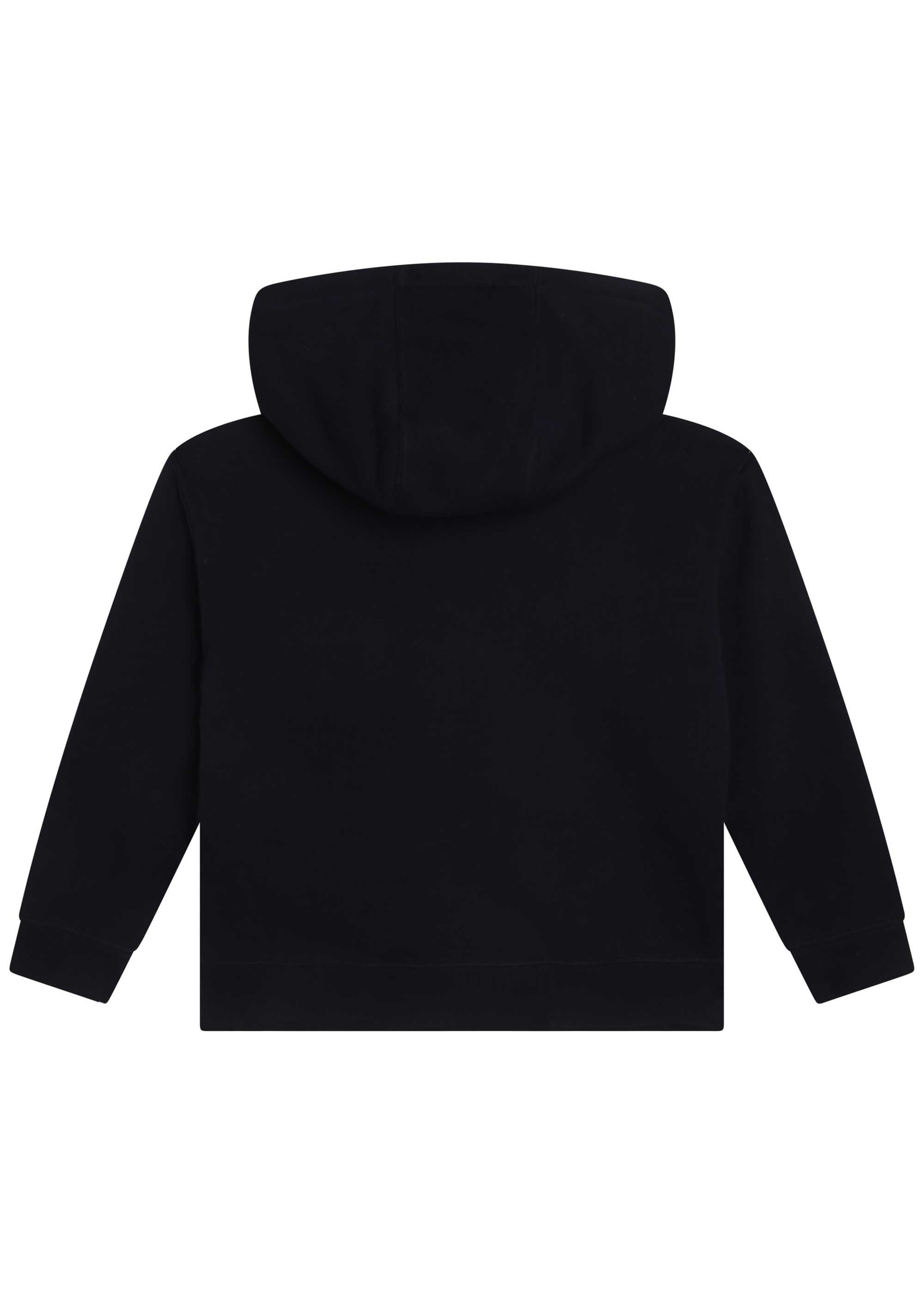 Marc Jacobs Marc Jacobs Boy zipped hoodie dark blue logo - W55003