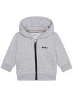 BOSS BOSS Baby zipped hoodie grey - J05986