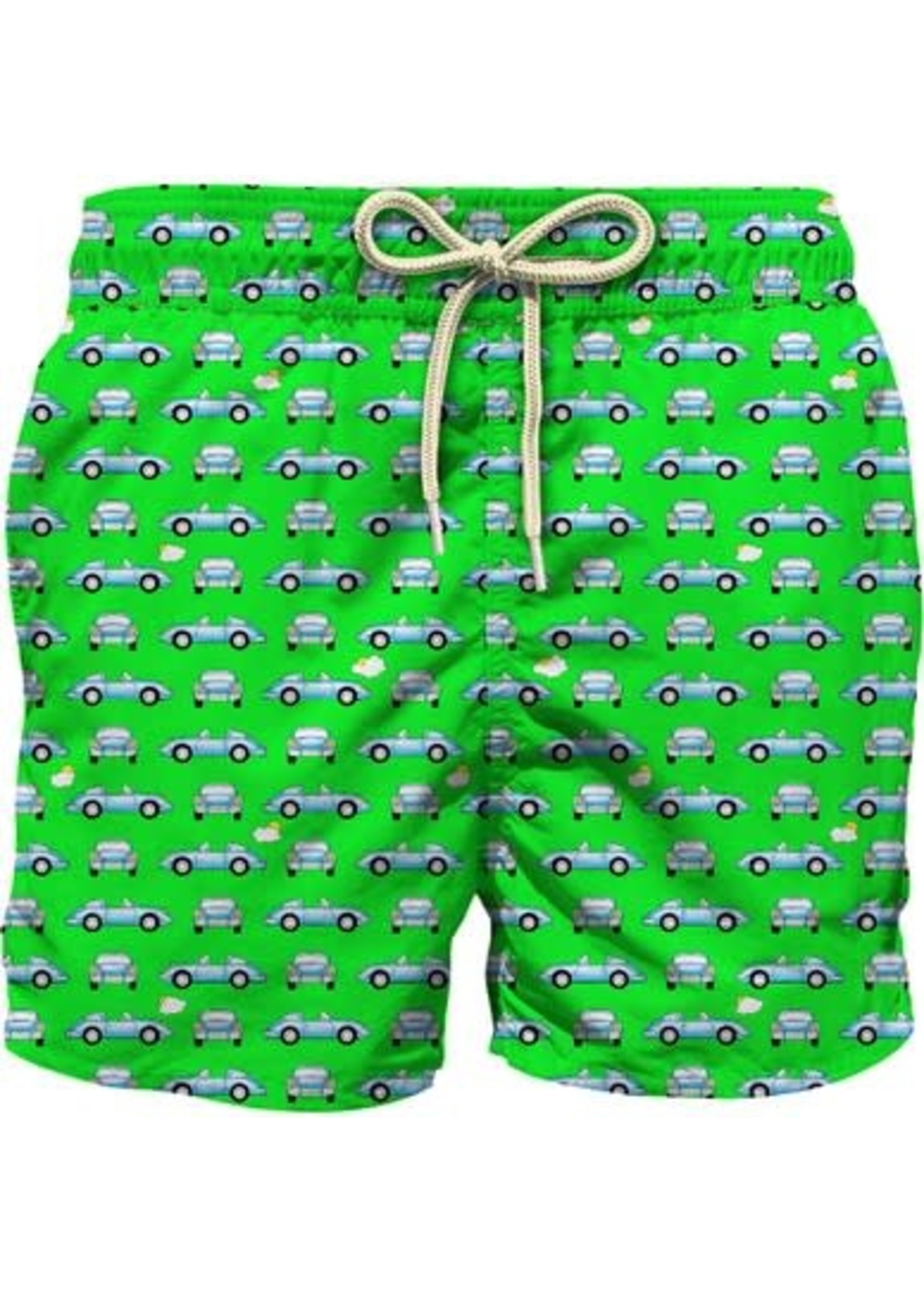 MC2 Saint Barth Mc2 Saint Barth Boy swim shorts green print cars - JEA0004 05941D