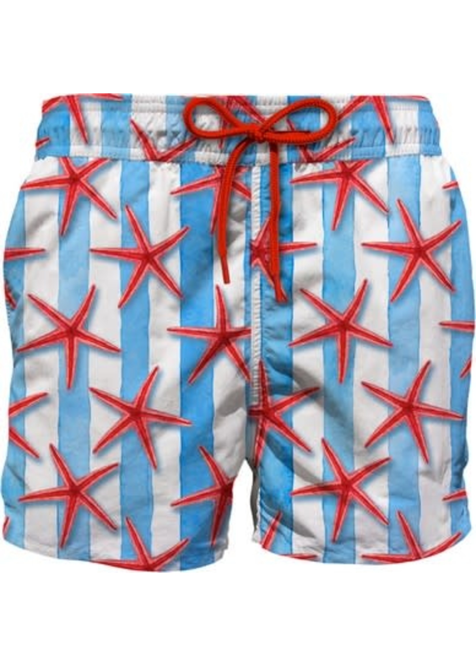 MC2 Saint Barth Kids basketball-print swim shorts Weiß