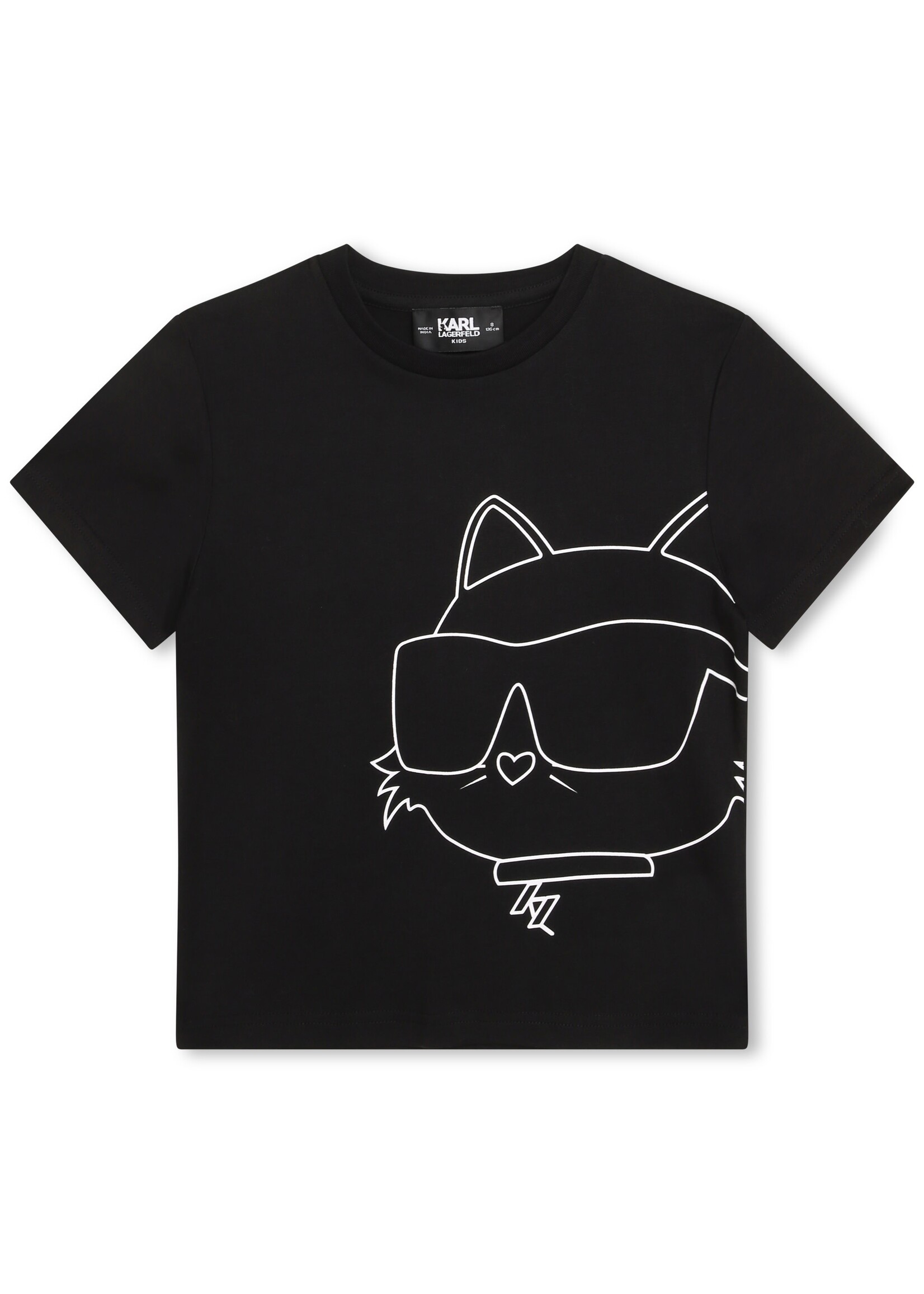 Karl Lagerfeld Kids Karl Lagerfeld Girl t-shirt black choupette - Z15436