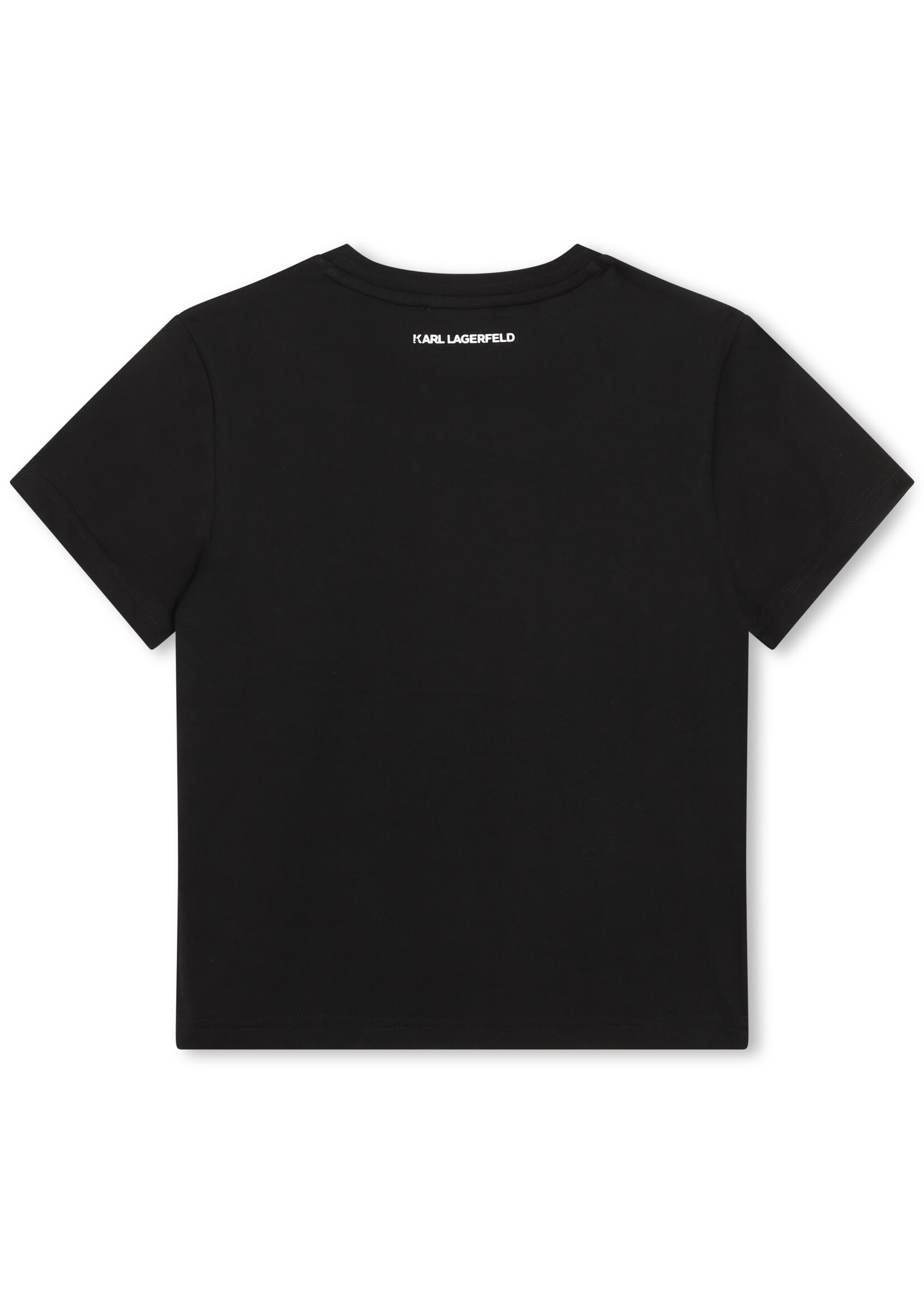 Karl Lagerfeld Kids Karl Lagerfeld Girl t-shirt black choupette - Z15436