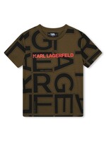 Karl Lagerfeld Kids Karl Lagerfeld Boy khaki t-shirt - Z25437