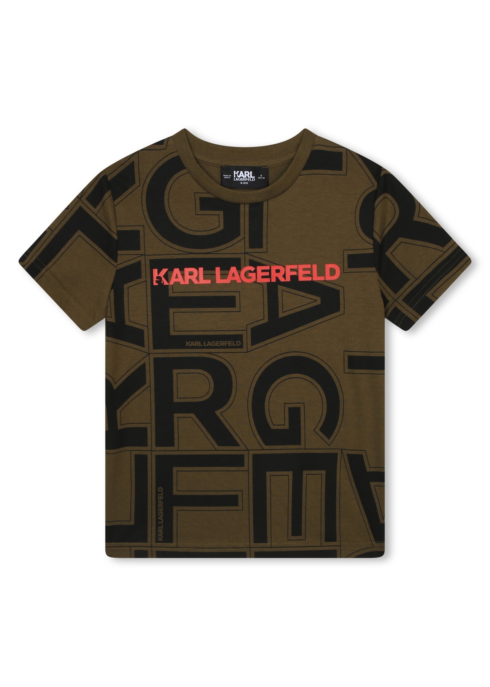 Karl Lagerfeld Kids Karl Lagerfeld Boy khaki t-shirt - Z25437
