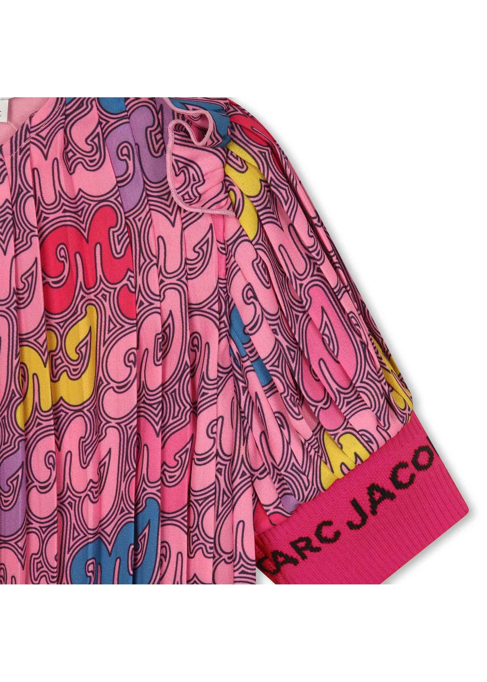 Marc Jacobs Marc Jacobs Girl plissé dress pink - W12468