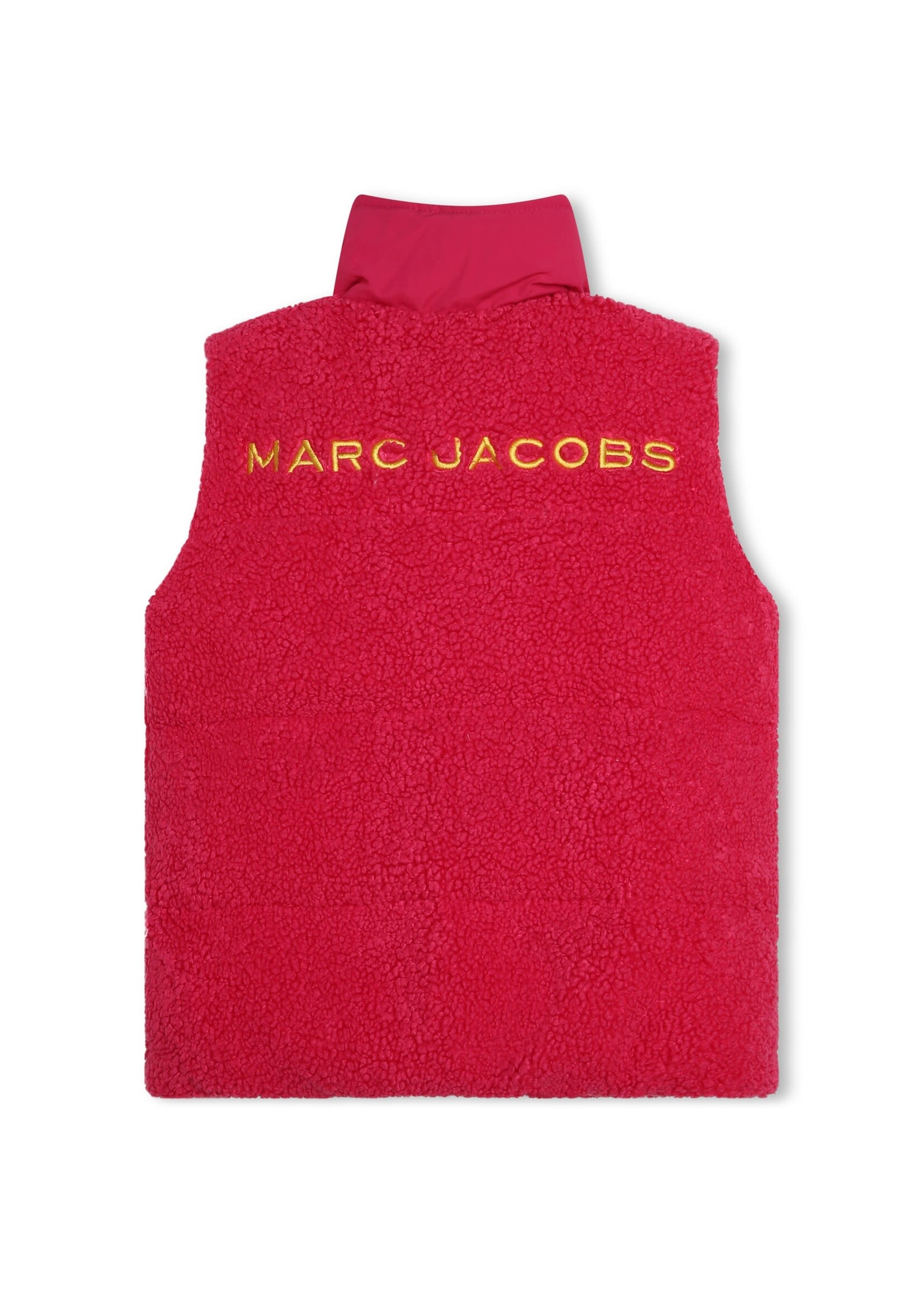 Marc Jacobs Marc Jacobs Girl sleeveless reversible teddy jacket pink/yellow - W16157