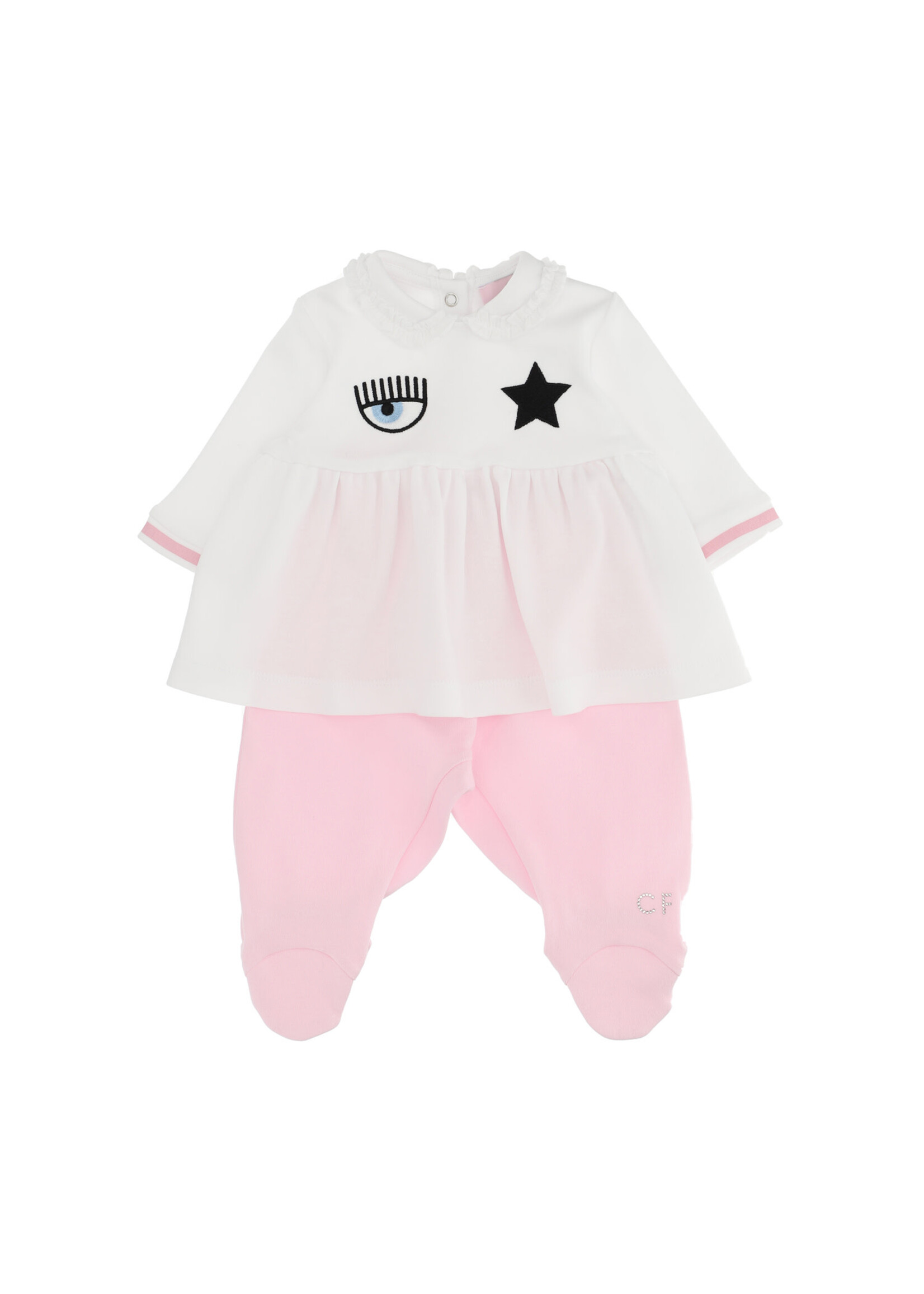 Chiara Ferragni by Monnalisa Chiara Ferragni Babygirl set t-shirt & pants pink/white - 559500