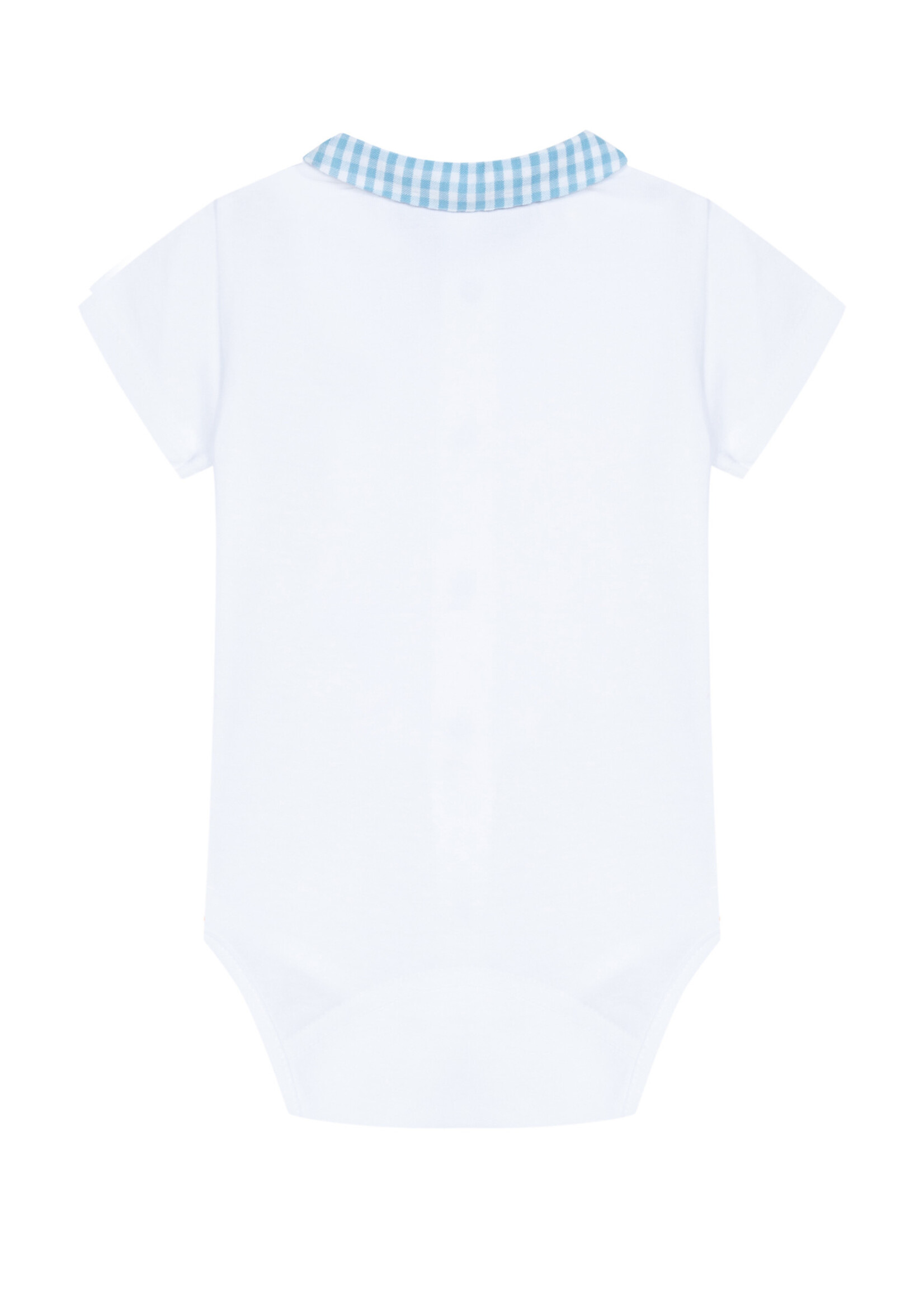 Tartine Et Chocolat Tartine Et Chocolat Babyboy body white/blue vichy collar -TU11111/01