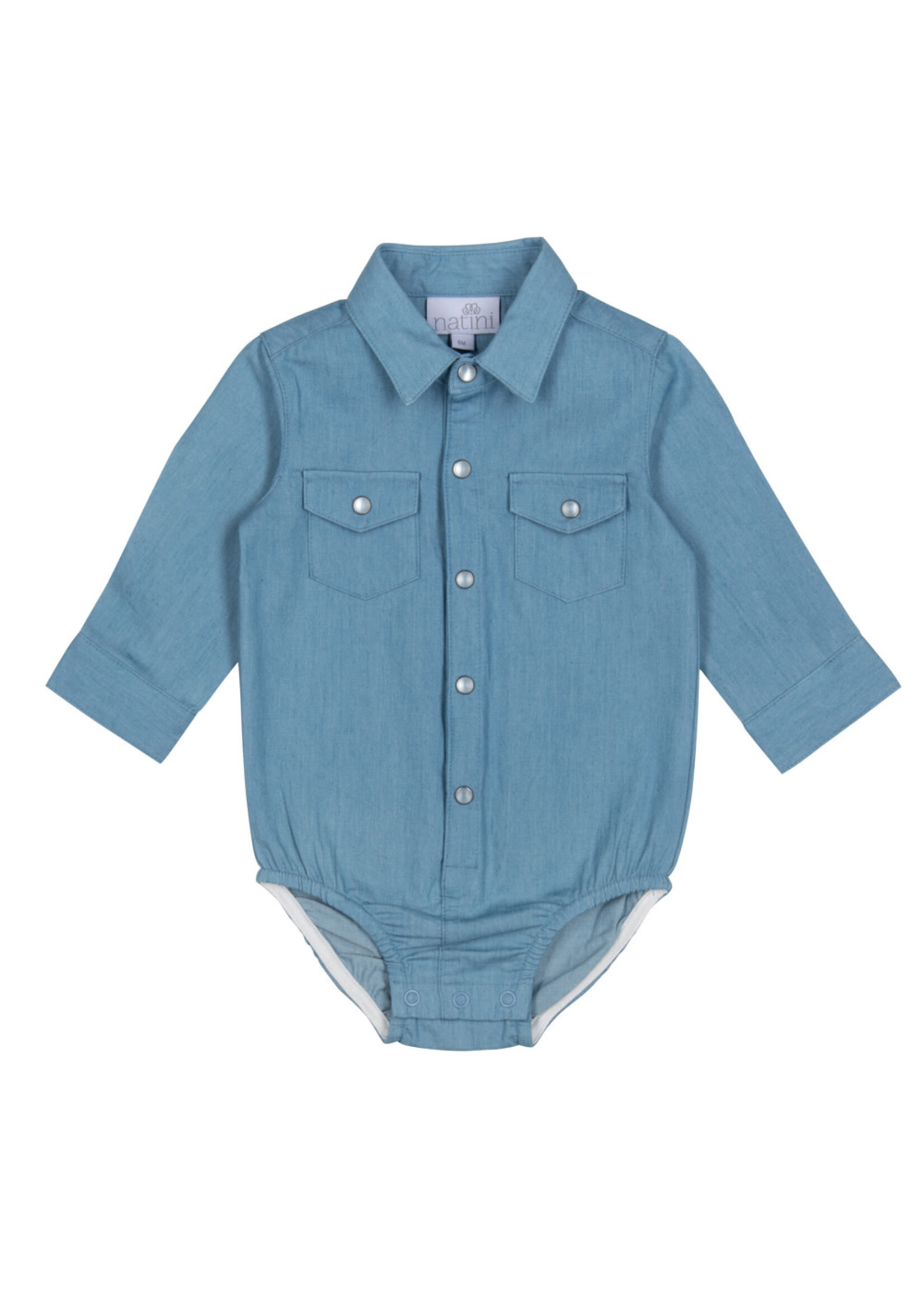 Natini Natini Babyboy body shirt hemd jeans arthur - 1200 22104 0049