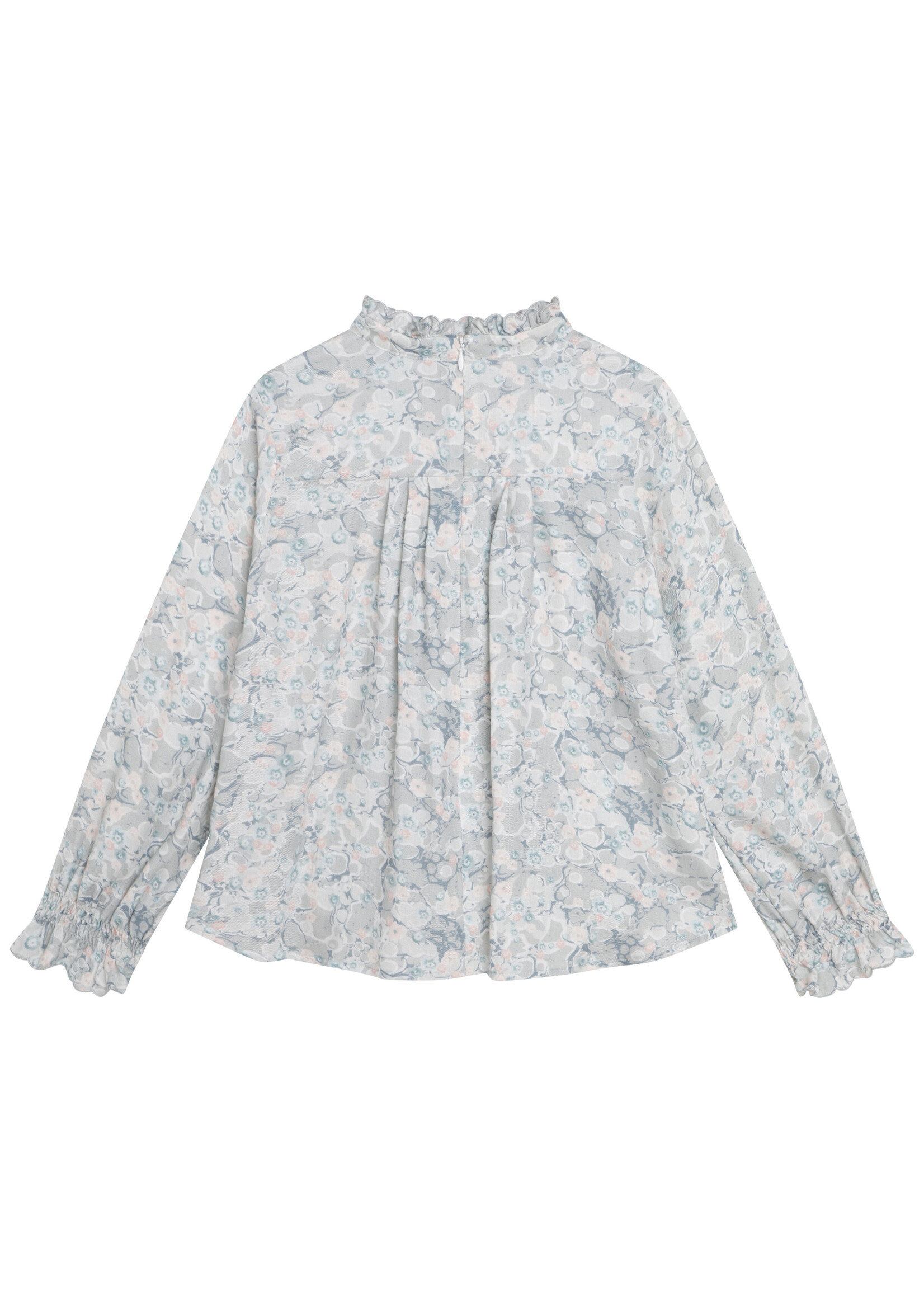 Chloé Chloé Girl blouse light blue/offwhite - C15D61