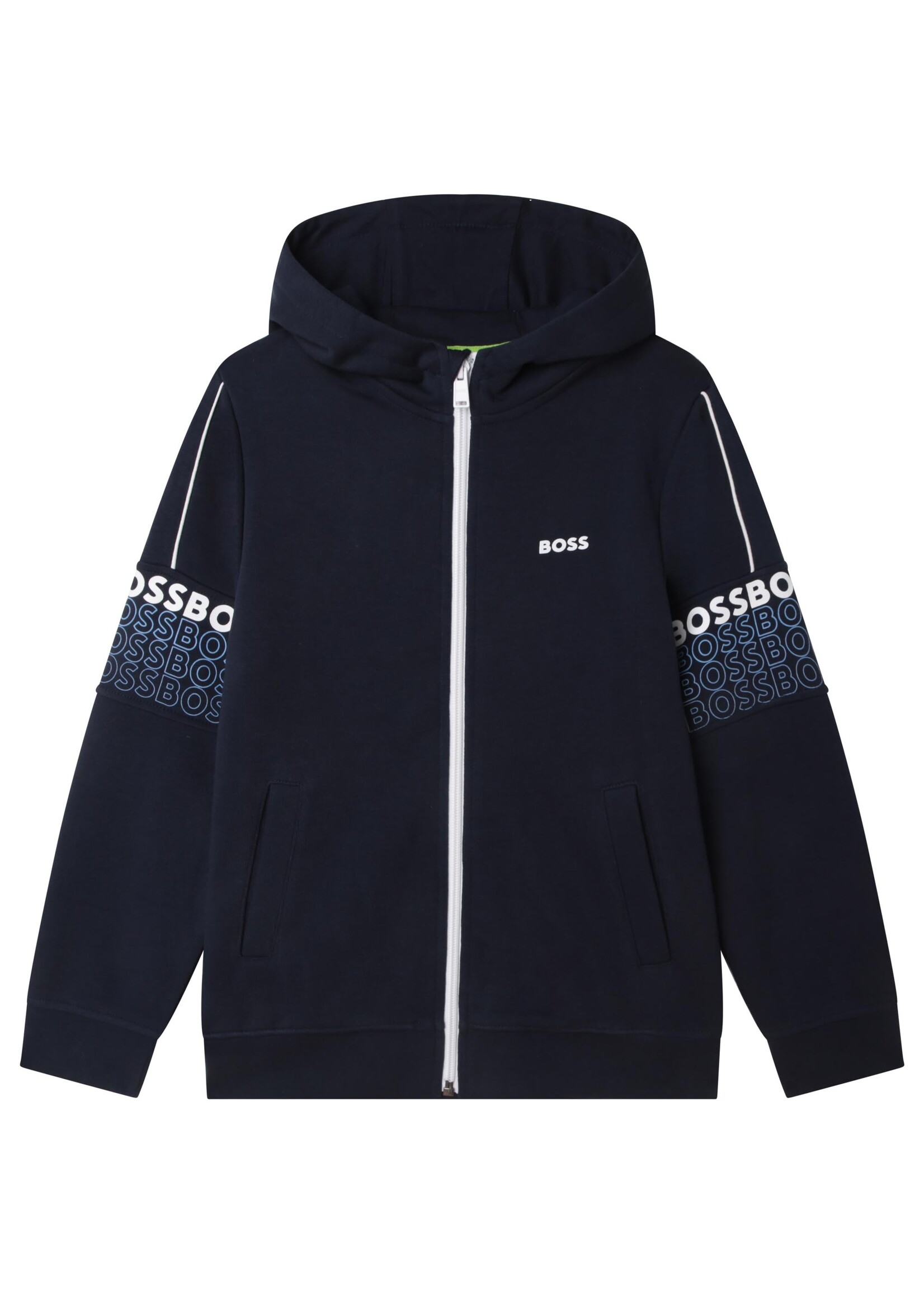 BOSS BOSS set zip hoodie/jogging shorts navy blue - J28113