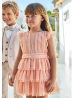 Mayoral Mayoral Girl ceremony tule dress soft pink - 3912