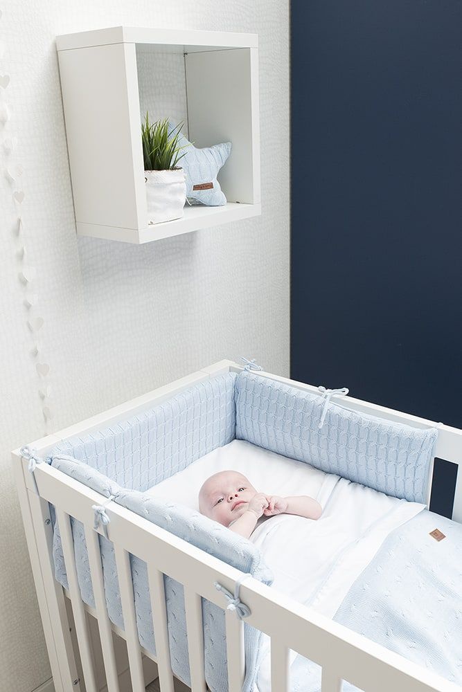 eindpunt Australië stoomboot Baby's Only Bedomrander Cable Baby Blauw - Babywinkel.nl