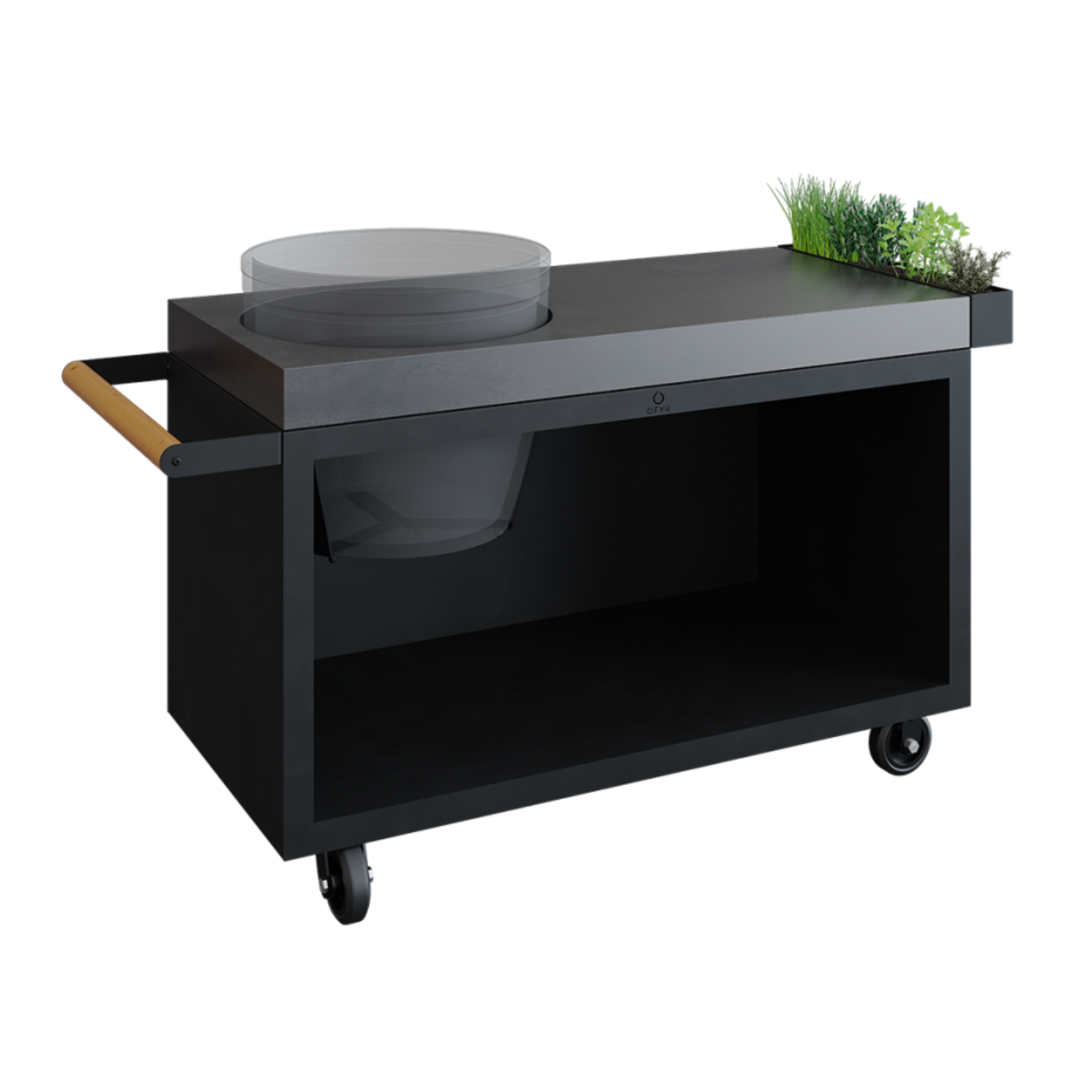 Ofyr OFYR Kamado Table Black 135 PRO Beton BGE