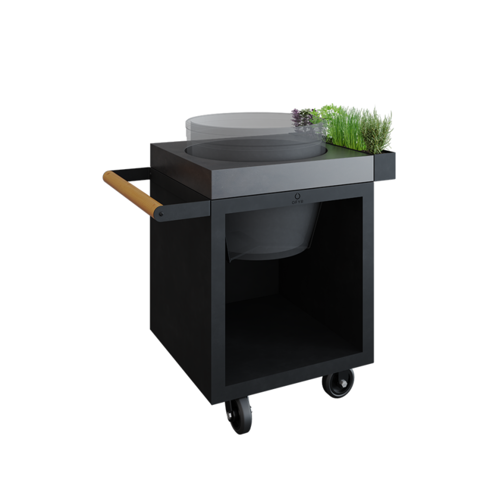 Ofyr OFYR Kamado Table Black 65 PRO Beton BGE