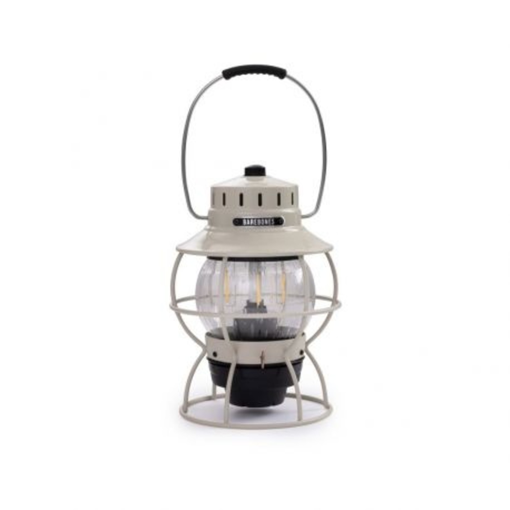 BAREBONES RAILROAD LANTERN VINTAGE WHITE USB