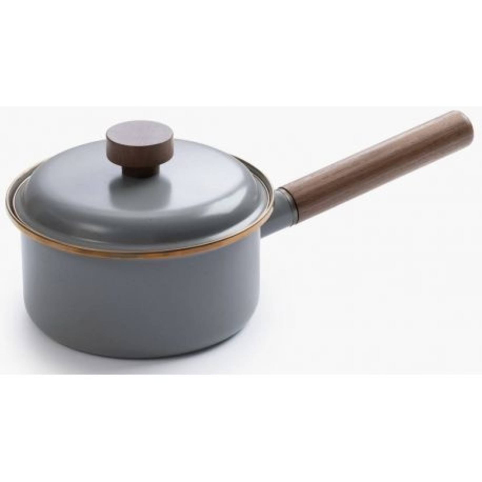 BAREBONES  SAUCEPAN/ENAMEL SLATE GREY