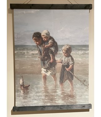 Wanddoek Kindertjes aan Zee