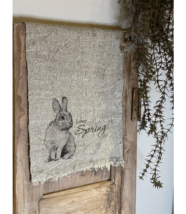 Shabby doekje "Love Spring"