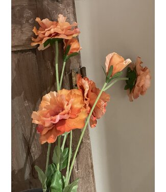 Zijdebloem "Viool" oranje L.66cm