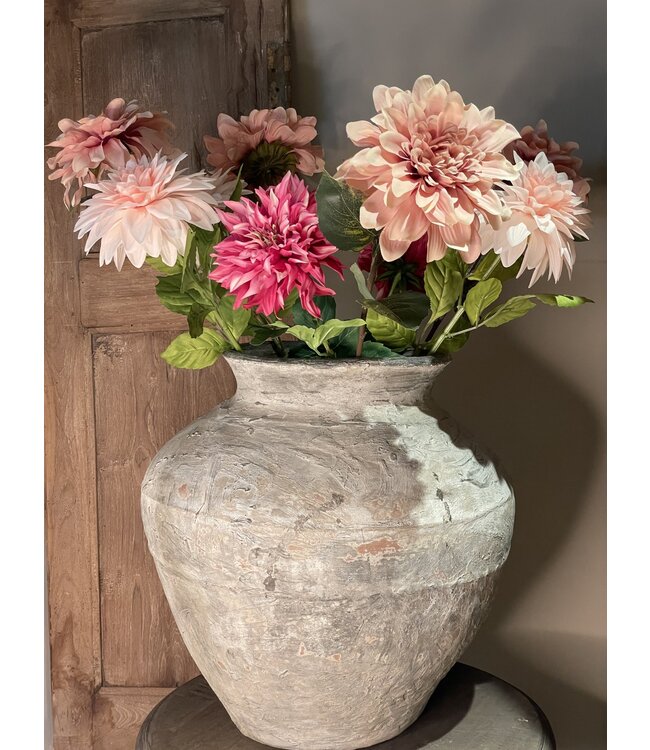 Kunstbloem "Dahlia" soft pink L.73cm