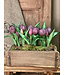 Namaak real touch tulpen in potje Mauve 22 cm