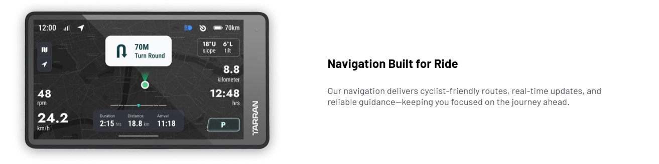 Navigation built for Riding