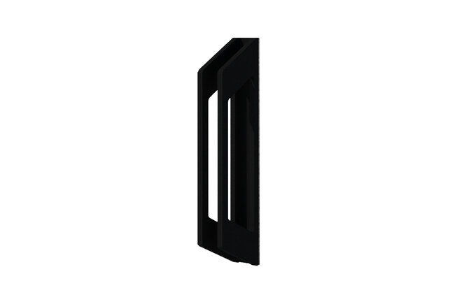 Handgreep aluminium voor glazen schuifwand Handgreep aluminium voor glazen schuifwand