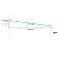 Aluminium overkapping antraciet 607cm x 250cm met Polycarbonaat dak Aluminium overkapping antraciet 607cm x 250cm met Polycarbonaat dak