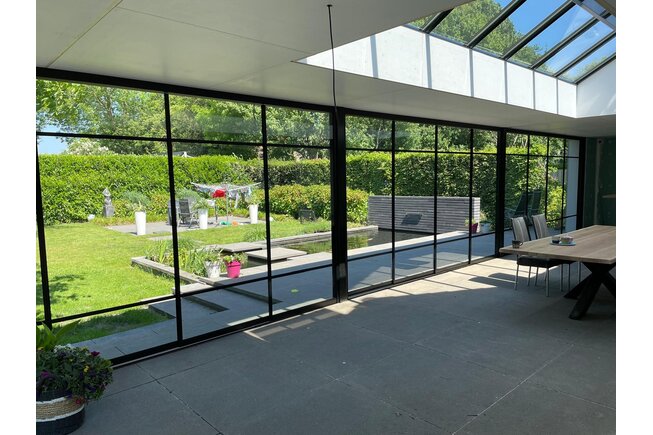 Steellook profielen type C (per glaspaneel) Steellook profielen type C (per glaspaneel)